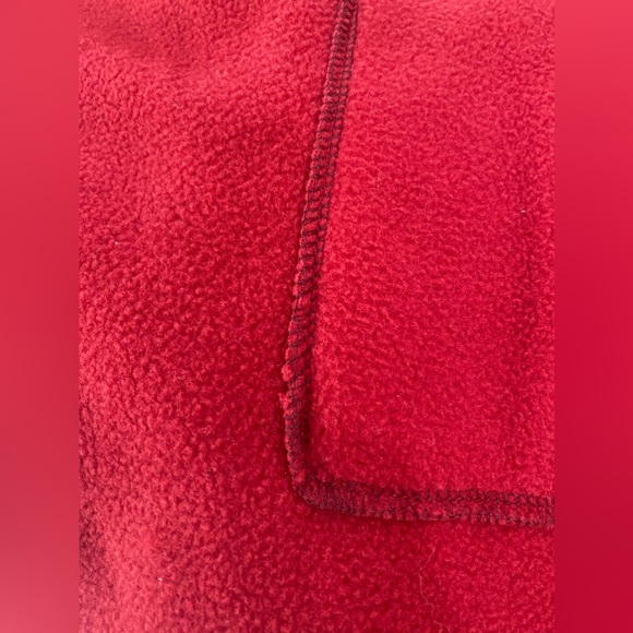 Red polar fleece a line vest - Picture 5 of 5